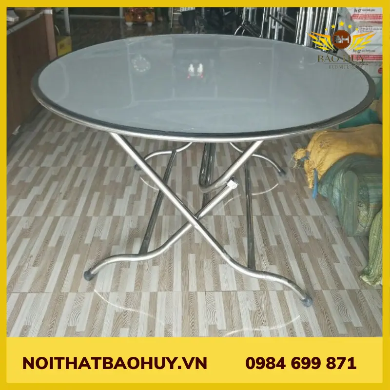 Bàn tròn inox 304 1m4 DN006