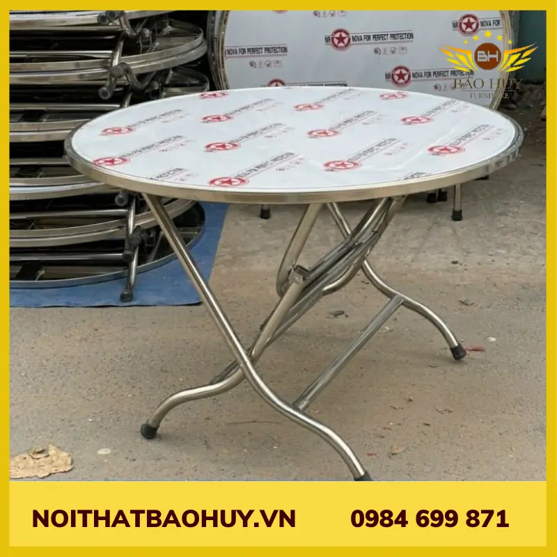 Bàn tròn 1m inox 201 DN010