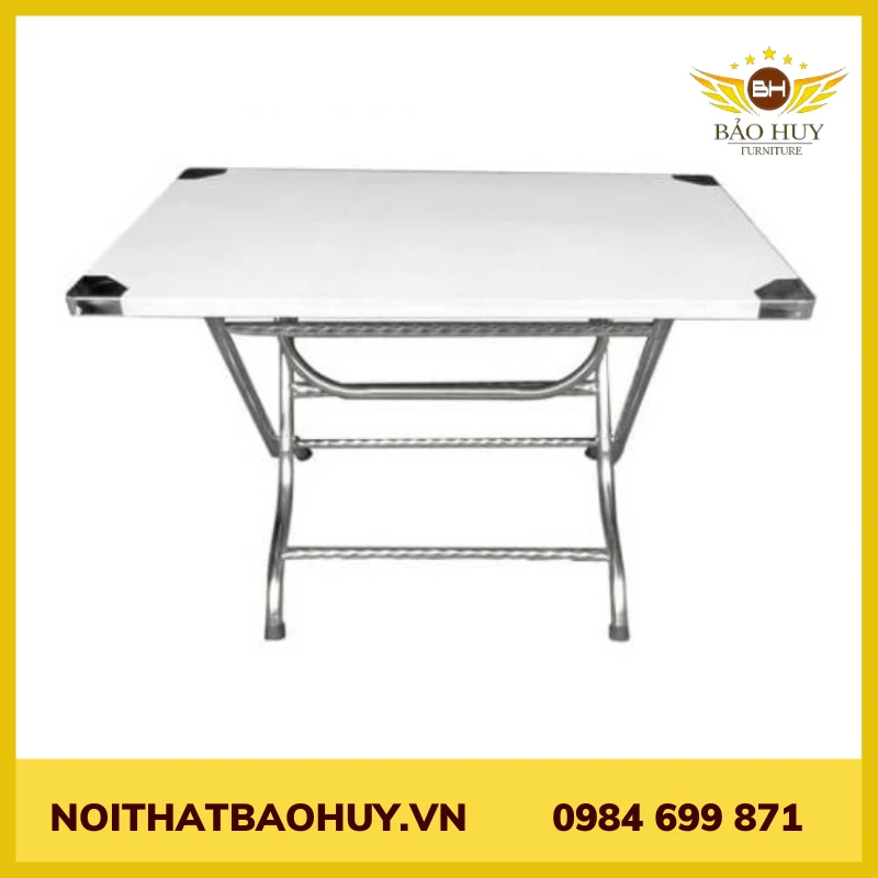 Bàn inox 304 chữ nhật 60x100 cm