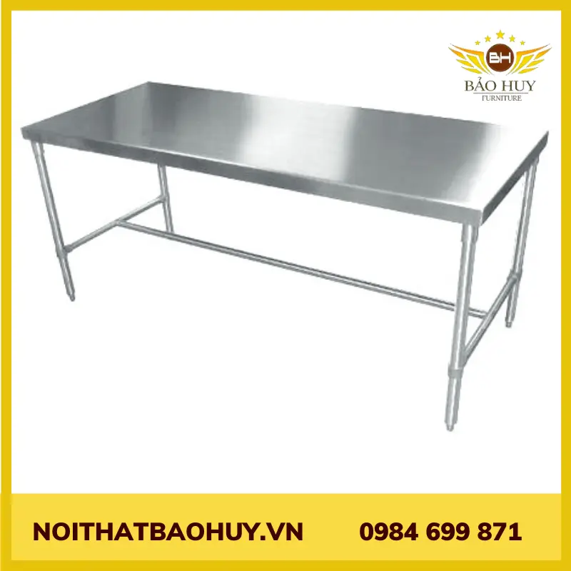 Bàn ăn công nghiệp inox 201 DN025