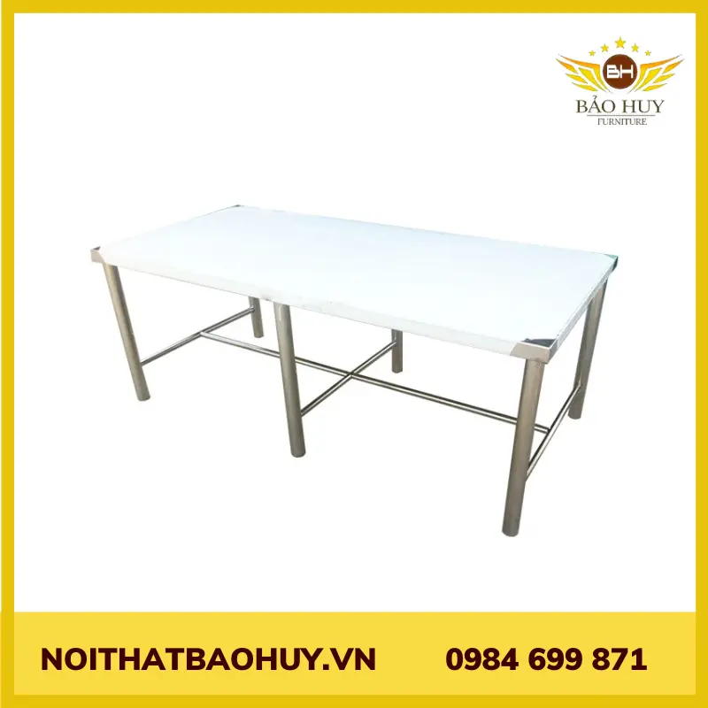Bàn ăn công nghiệp inox 201mã DN034