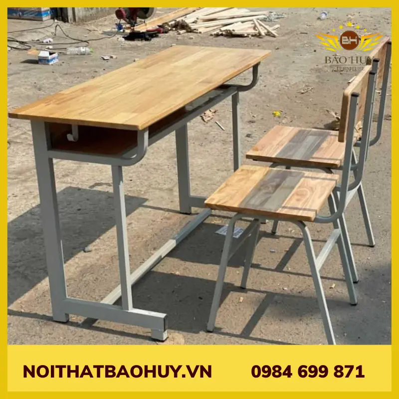 Bàn ghế học sinh 02 chỗ BHS 104