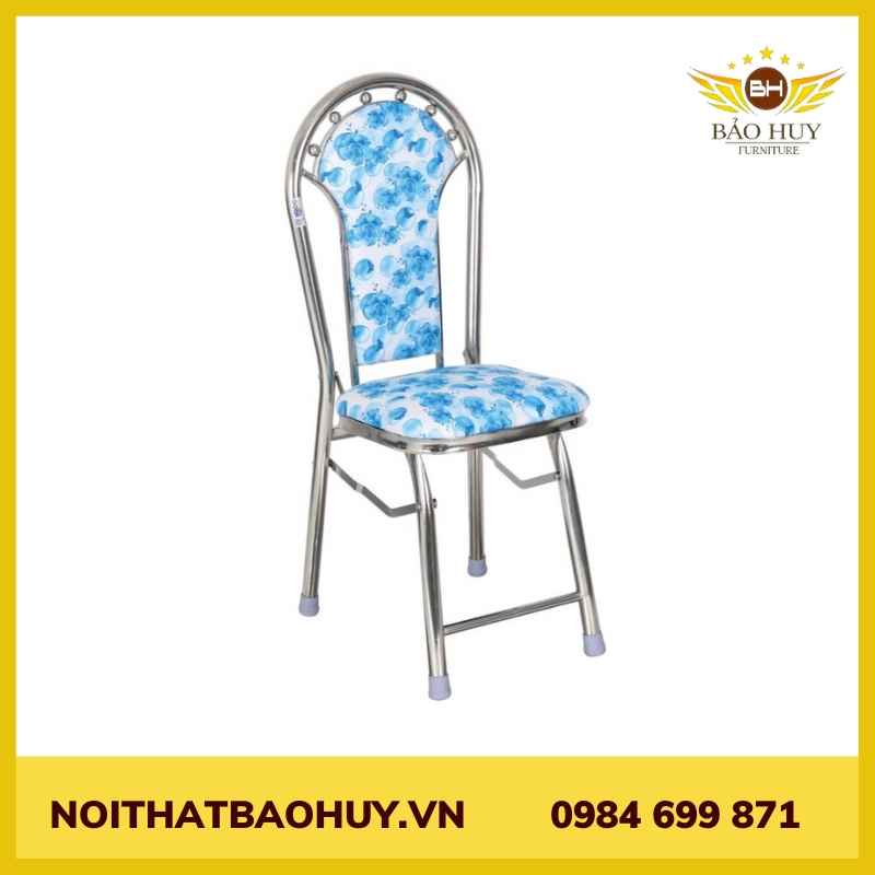 Ghế xếp nệm chân ống inox phi 25 song 6 bi GX14