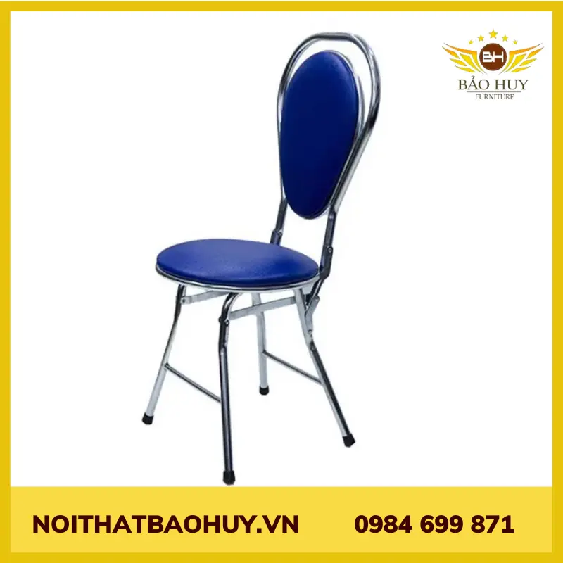 Ghế xếp nệm inox dona đu đủ phi 22 GX12