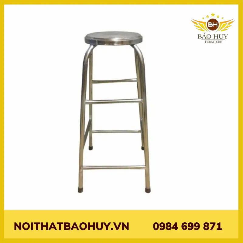 Ghế inox cao 80cm GDN14