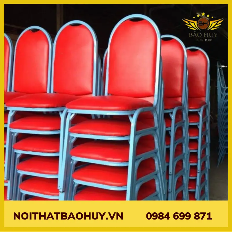 Ghế sắt nhà hàng bọc nệm GNH 02