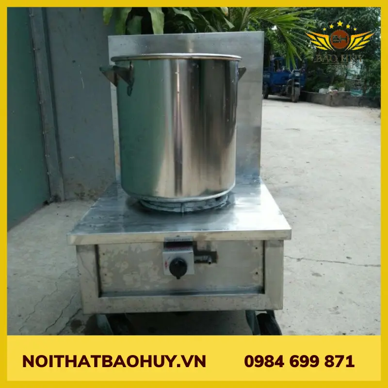  Bếp đơn inox công nghiệp