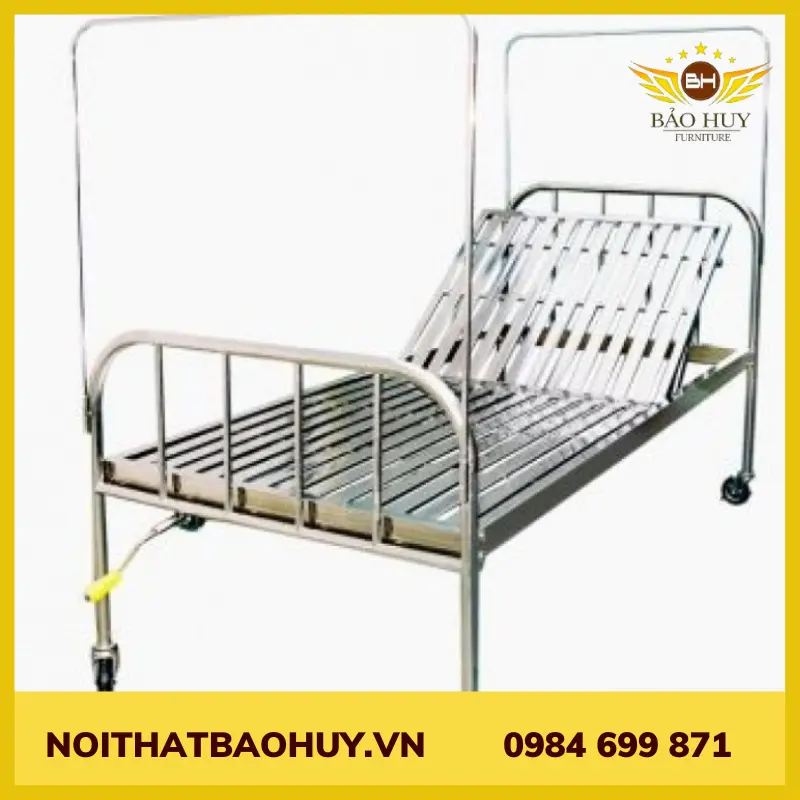Giường y tế 1m2 có 1 tay quay gyt 08