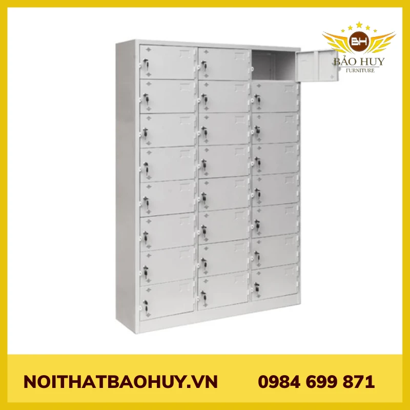 Tủ sắt locker 24 ngăn 3 khoang LK24-3K