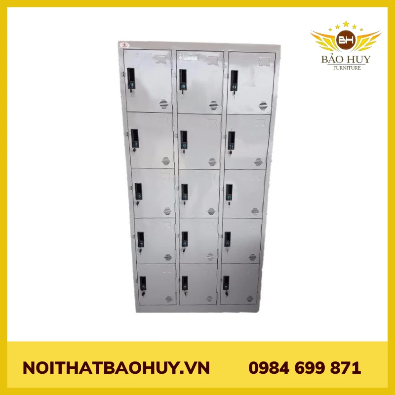 Tủ sắt locker 15 ngăn 3 khoang LK15-3K
