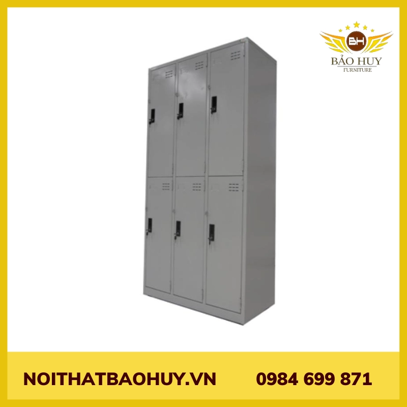 Tủ locker 6 cánh 3 khoang lk06-3k