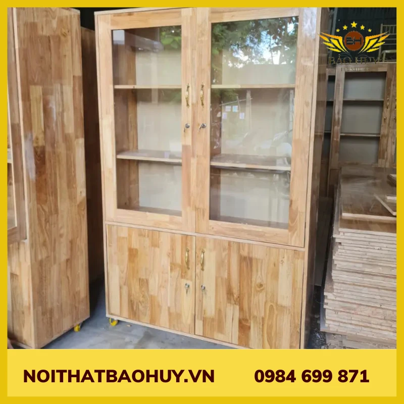 Tủ hồ sơ gỗ ghép cao su TQVP-CS