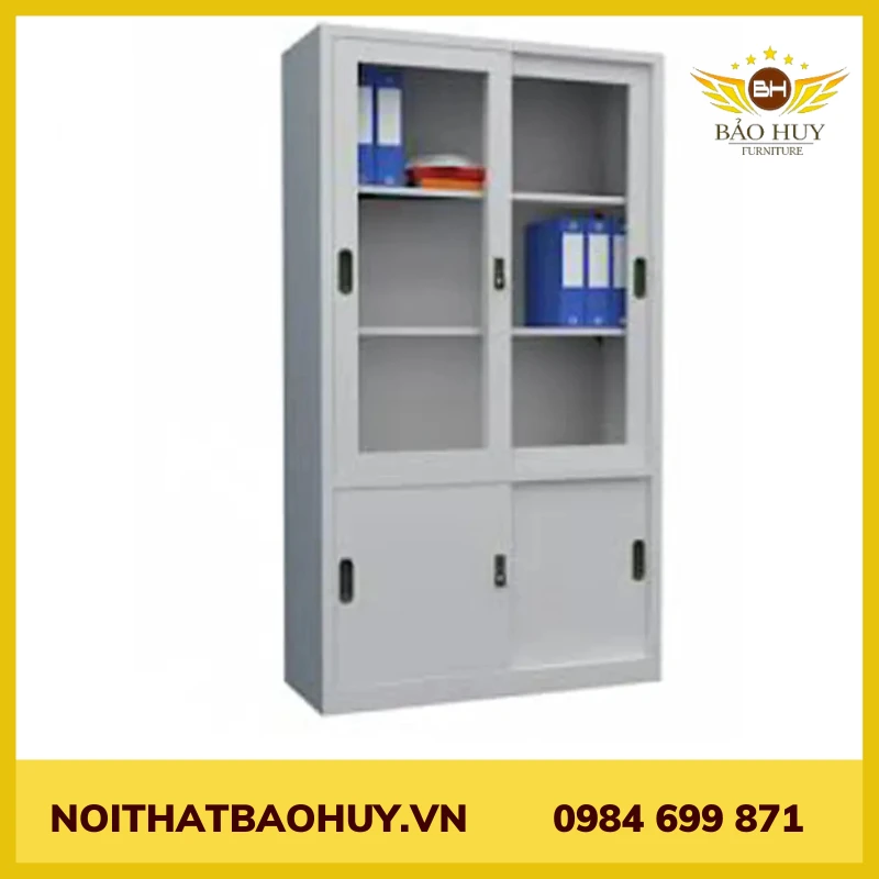 Tủ tài liệu 4 cánh mở TTL4CL-4N (d1000 x s450 x c 1830mm)