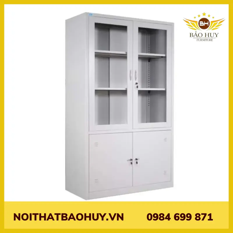 Tủ tài liệu 4 cánh mở TTL4C-4N (d1180x s450 x c 1830mm)