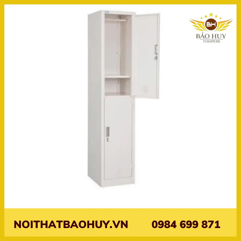 TỦ LOCKER SẮT 2 NGĂN ĐƠN LK02-C