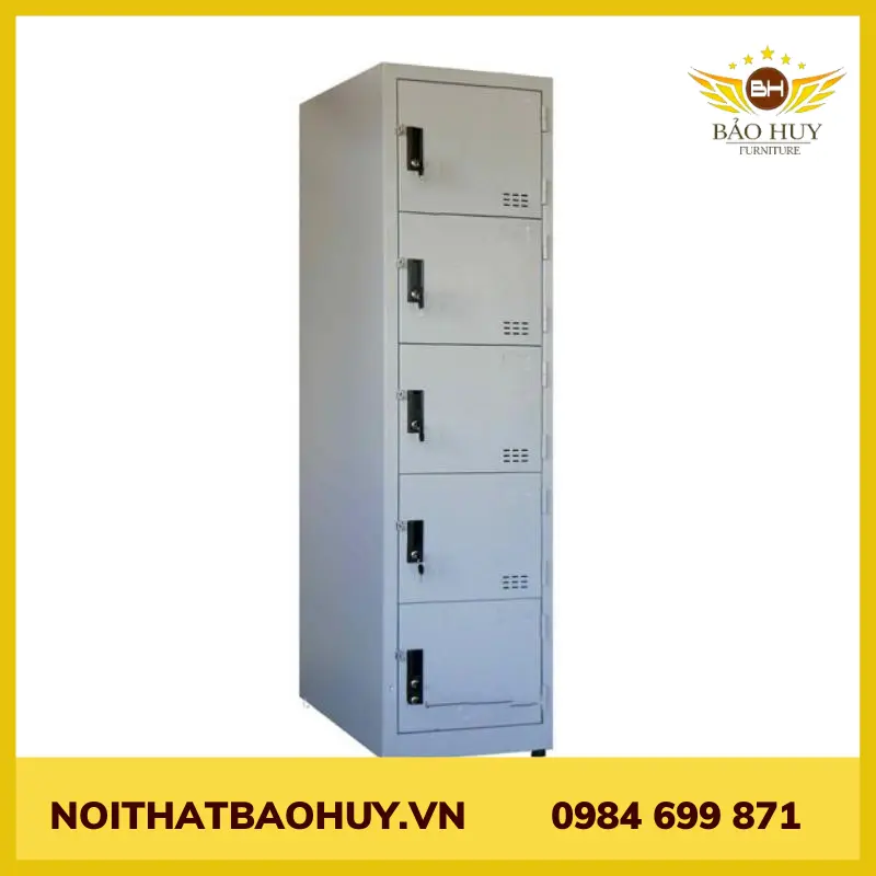 TỦ SẮT LOKER 5 NGĂN ĐƠN LK05-C