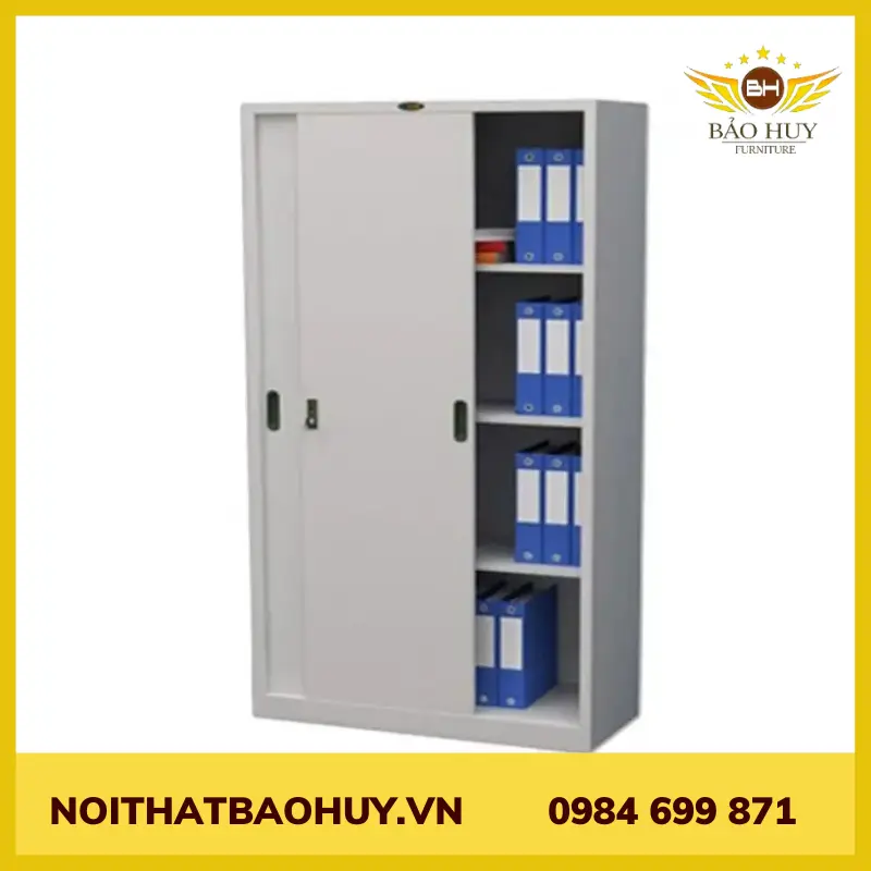 TỦ TÀI LIỆU 2 CÁNH LÙA CÓ 4 NGĂN TTL2CL-4N