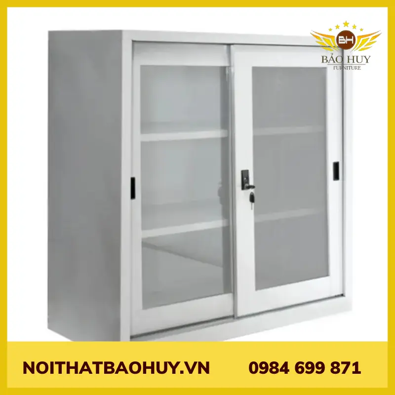 TỦ TÀI LIỆU 2 CÁNH LÙA TL2C3N-CLK-1