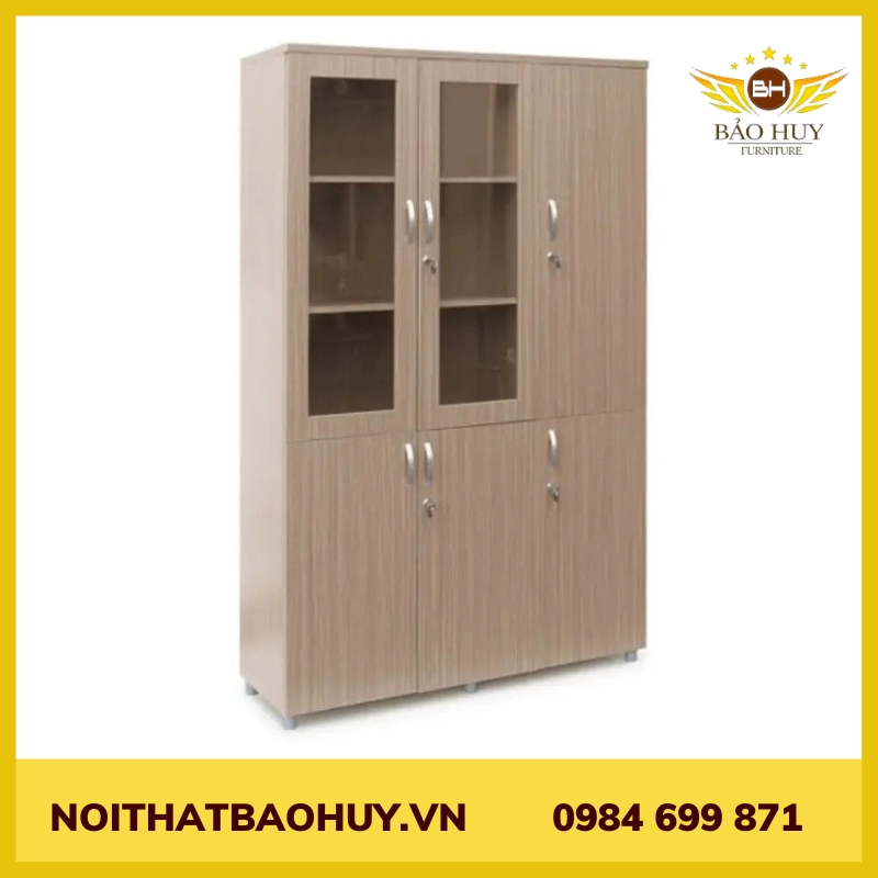 Tủ gỗ văn phòng 6 cánh TGVP-6C
