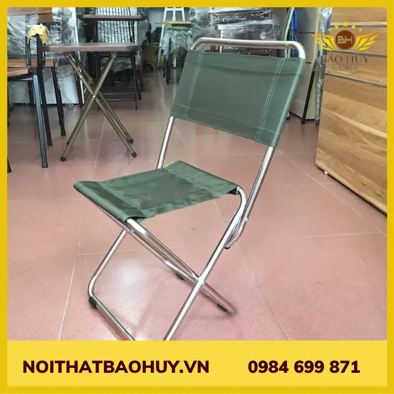Ghế xếp inox cafe